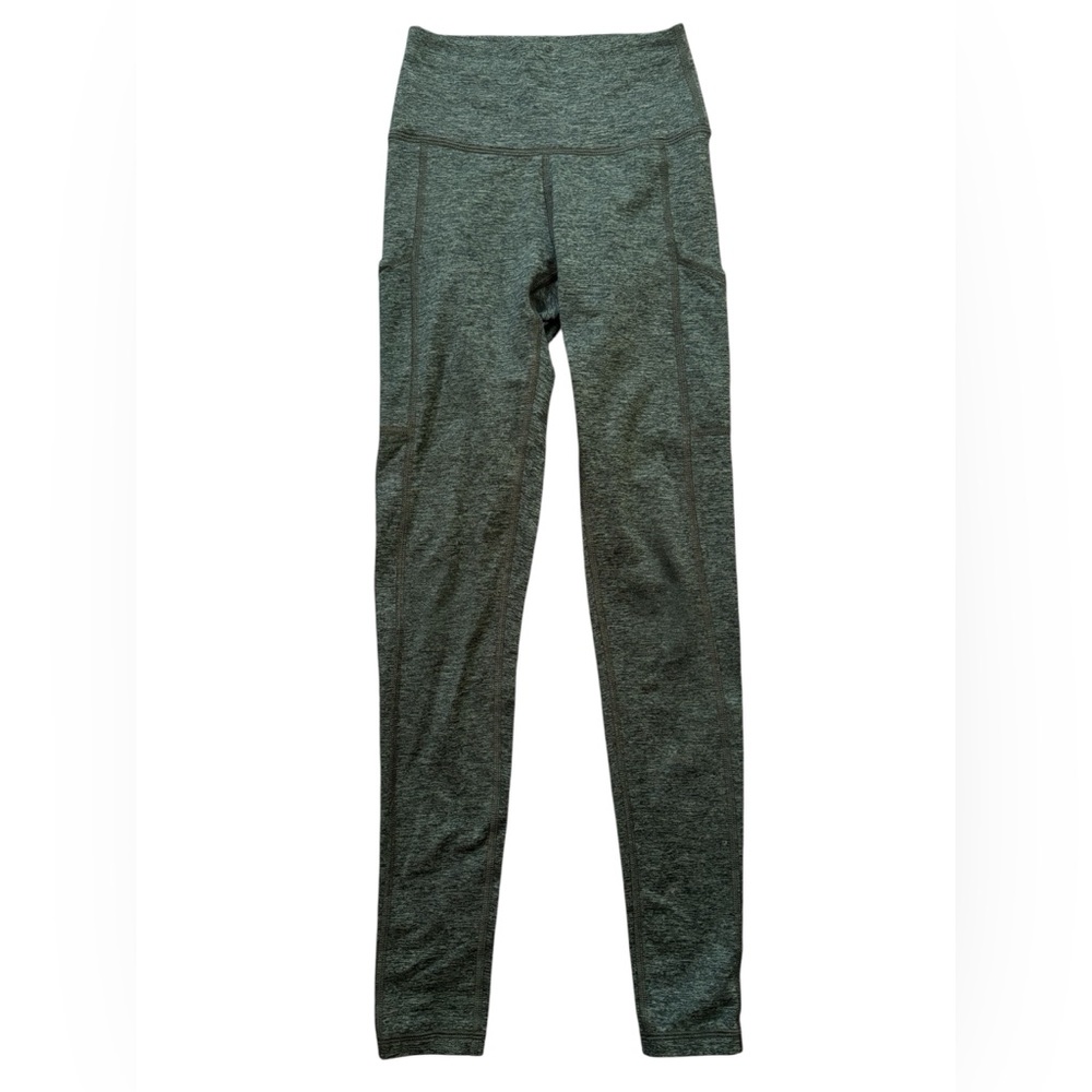 XS Aerie Chill Play Move Heathered Green Leggings